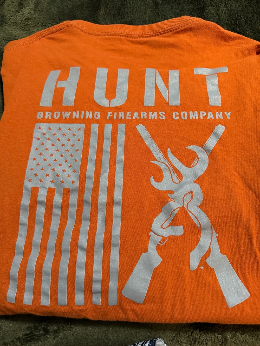 HUNT Browning Firearms Company Graphic Tee - Orange